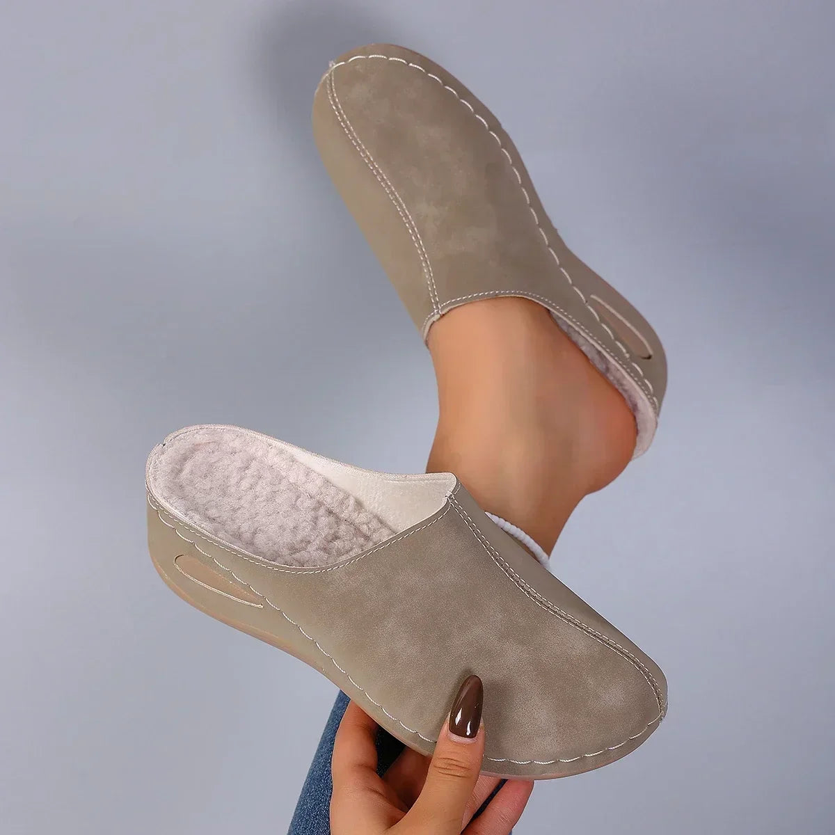 Élise | Zapatillas ortopédicas cálidas para diario