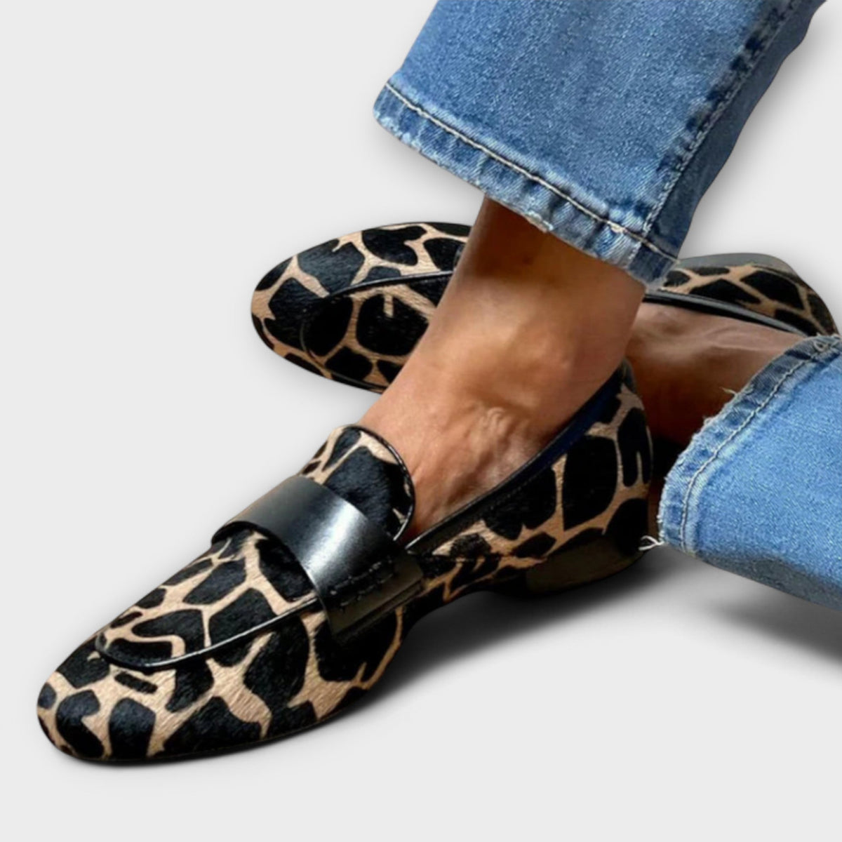 Sofia | Mocasines elegantes de estampado de leopardo
