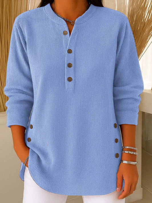 Nieves | Suéter Henley con botones