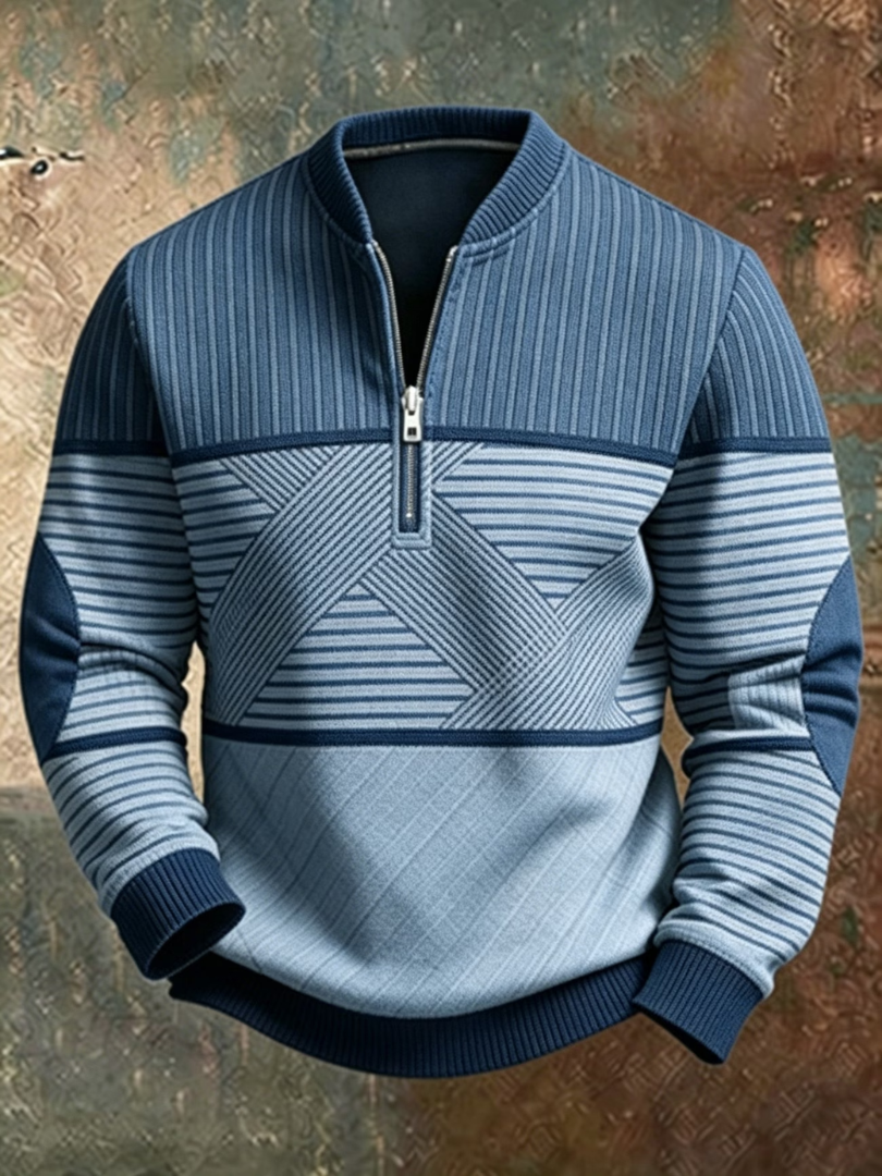 Viktor | Elegante jersey de hombre con media cremallera