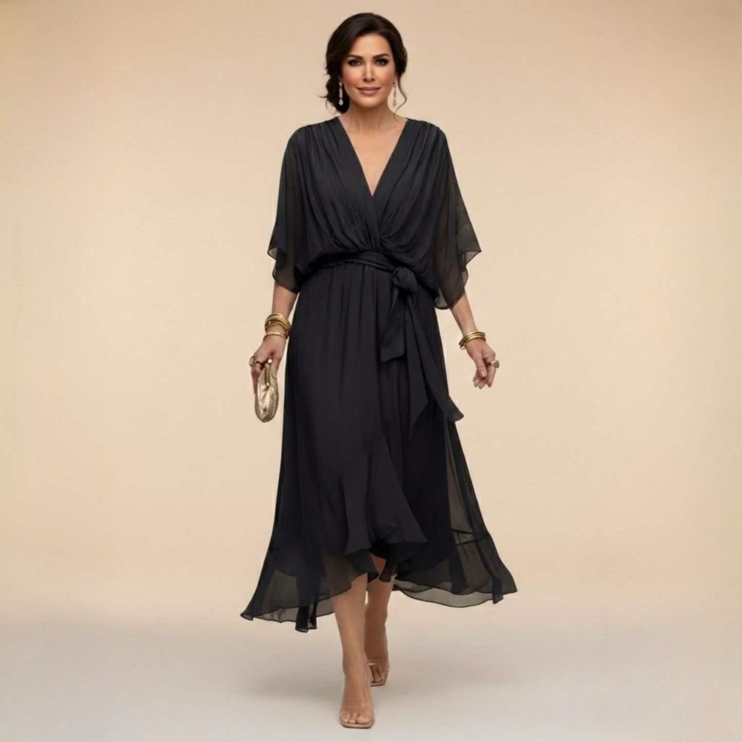 MONICA | Vestito chiffon