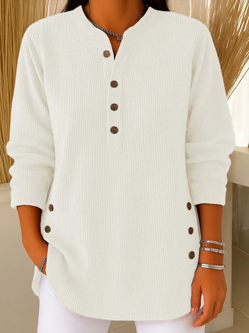 Nieves | Suéter Henley con botones