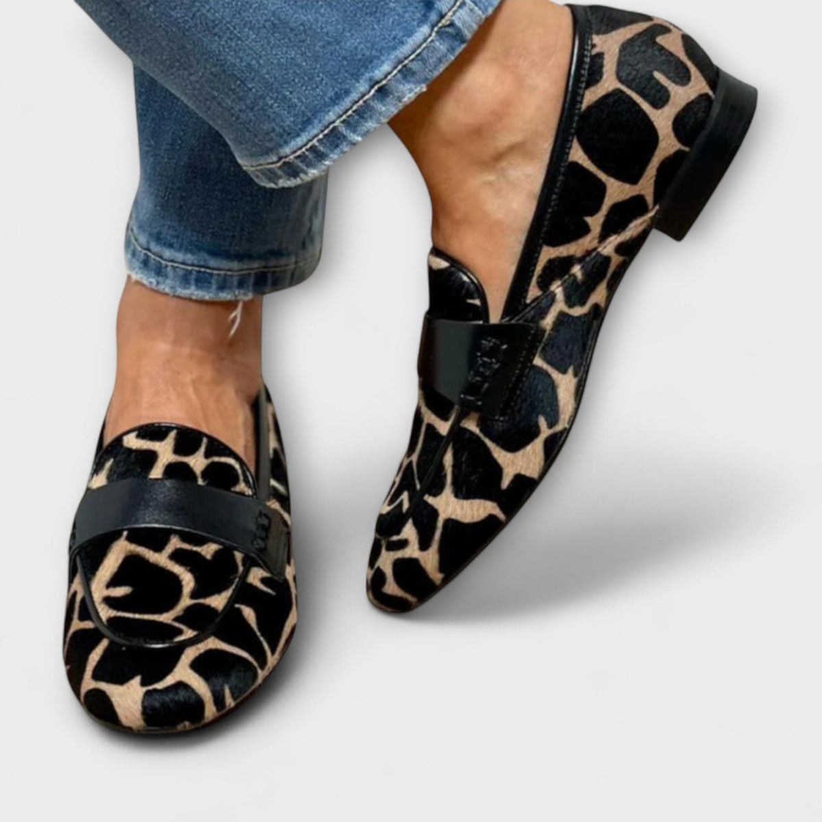 Sofia | Mocasines elegantes de estampado de leopardo