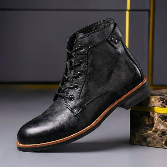 Royce | Botas de cuero retro