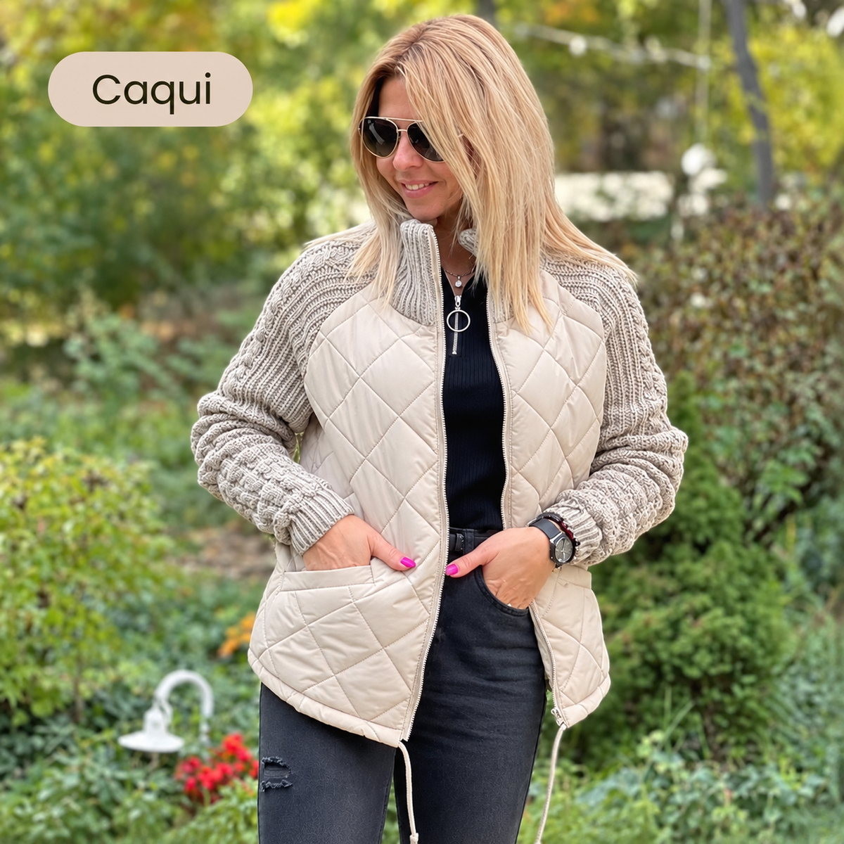 Martina | Chaqueta acolchada de punto
