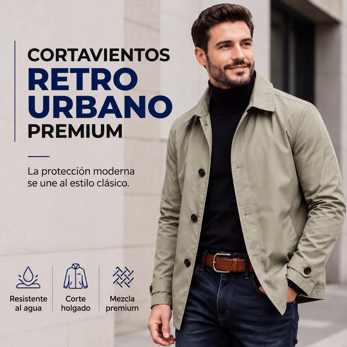 Marco | Chaqueta impermeable para hombre