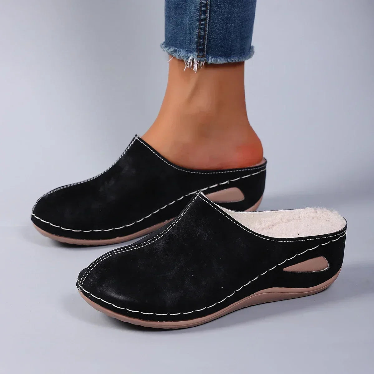 Élise | Zapatillas ortopédicas cálidas para diario