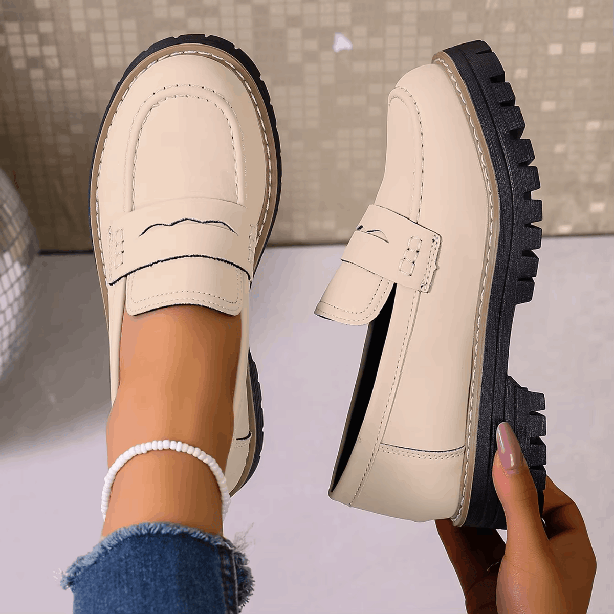 Elsa | Mocasines con plataforma