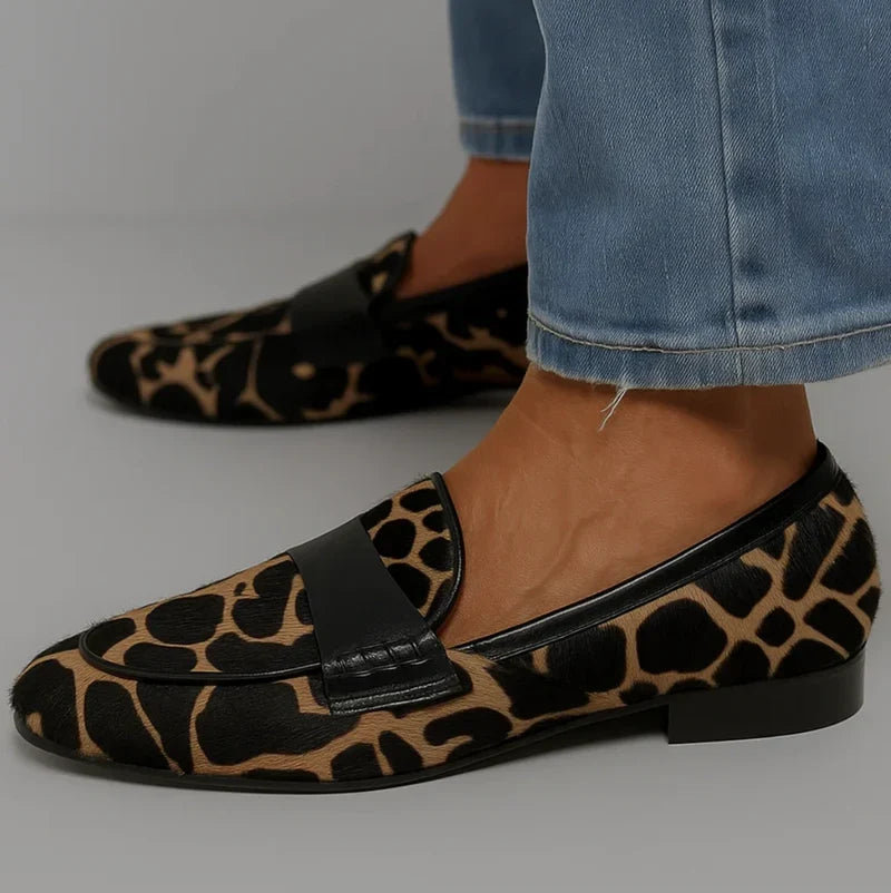 Sofia | Mocasines elegantes de estampado de leopardo