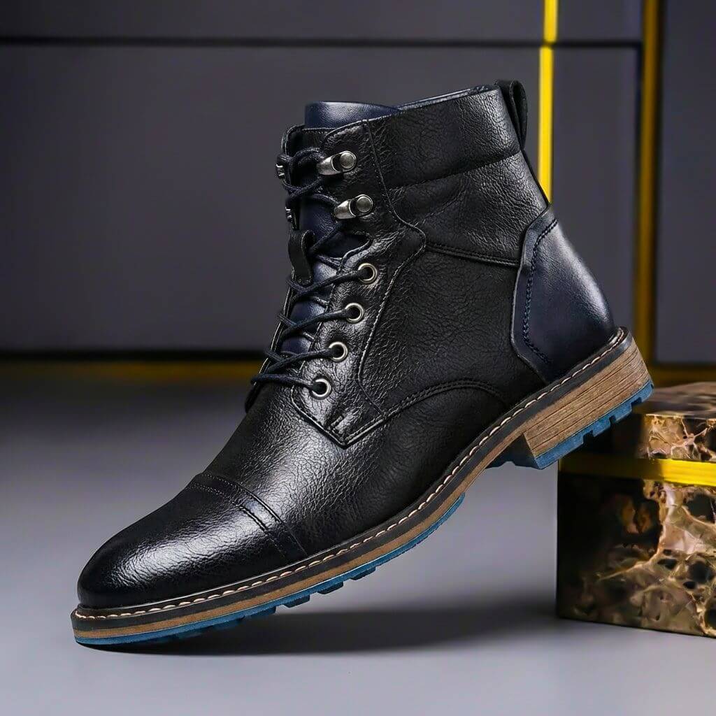 Jake | Botas de cuero bicolor