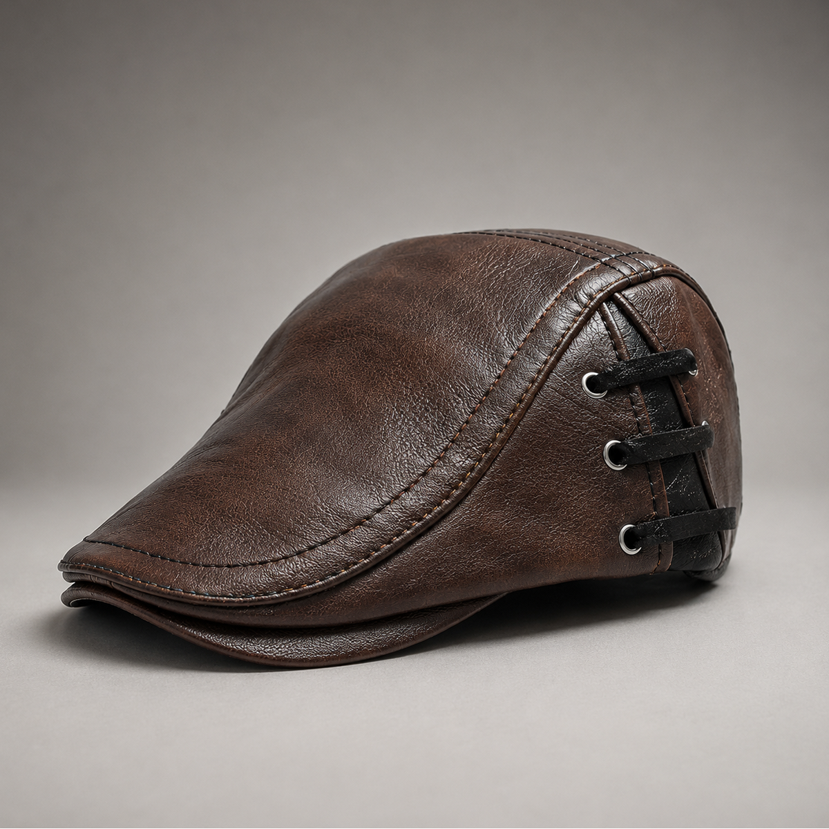 Archer | Boina de cuero con cordones