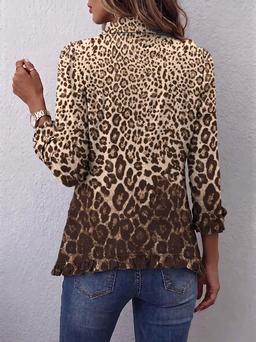 Nazaret | Chaqueta de Leopardo con Volantes